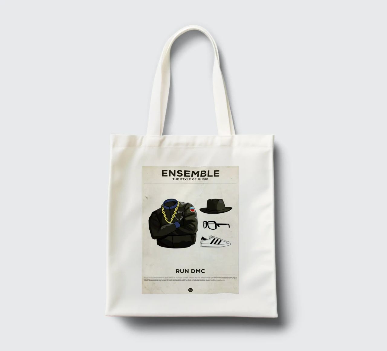 Ensemble Run DMC borsa in juta da Moxy Creative House