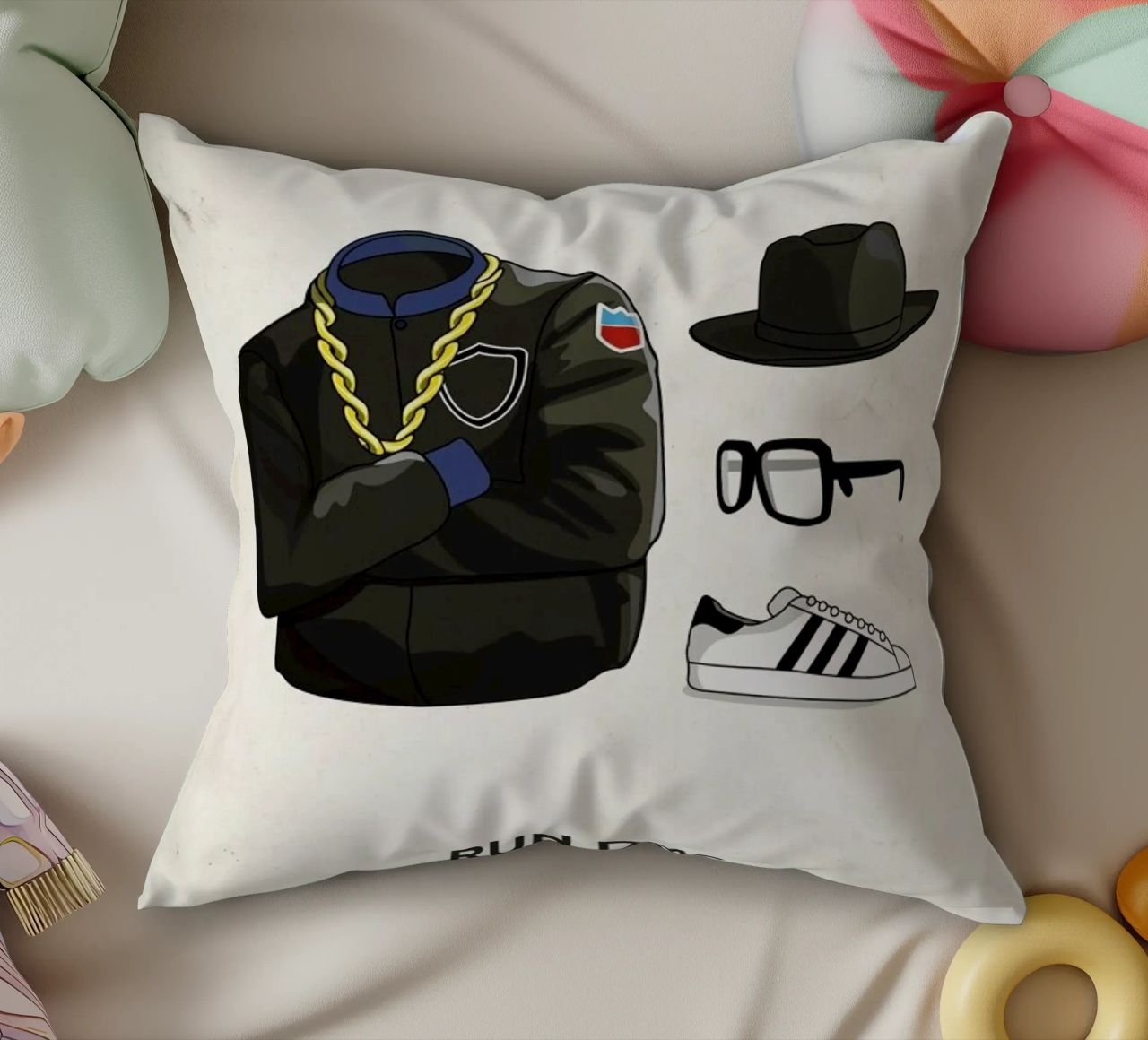 Ensemble Run DMC cuscino da Moxy Creative House