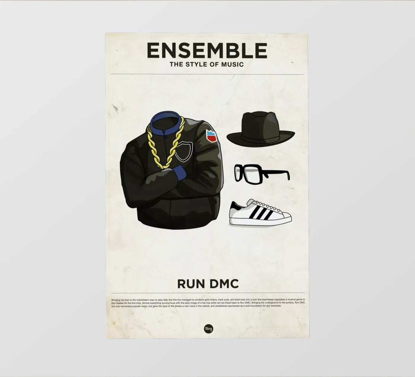 Ensemble Run DMC pellicola backlit da Moxy Creative House