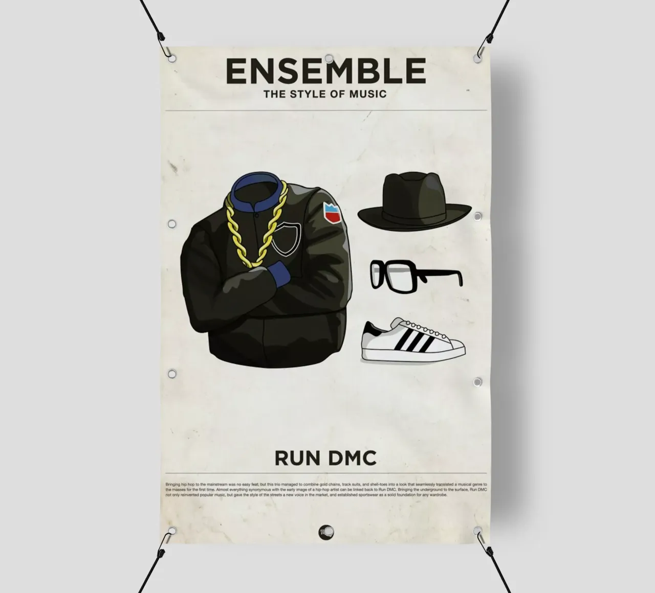 Ensemble Run DMC telo in pvc da Moxy Creative House