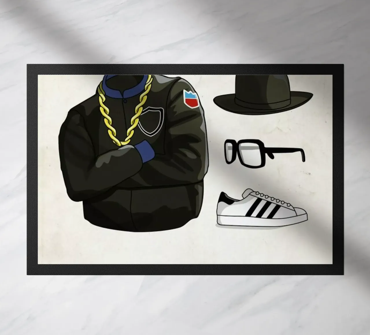 Ensemble Run DMC Fußmatte von Moxy Creative House