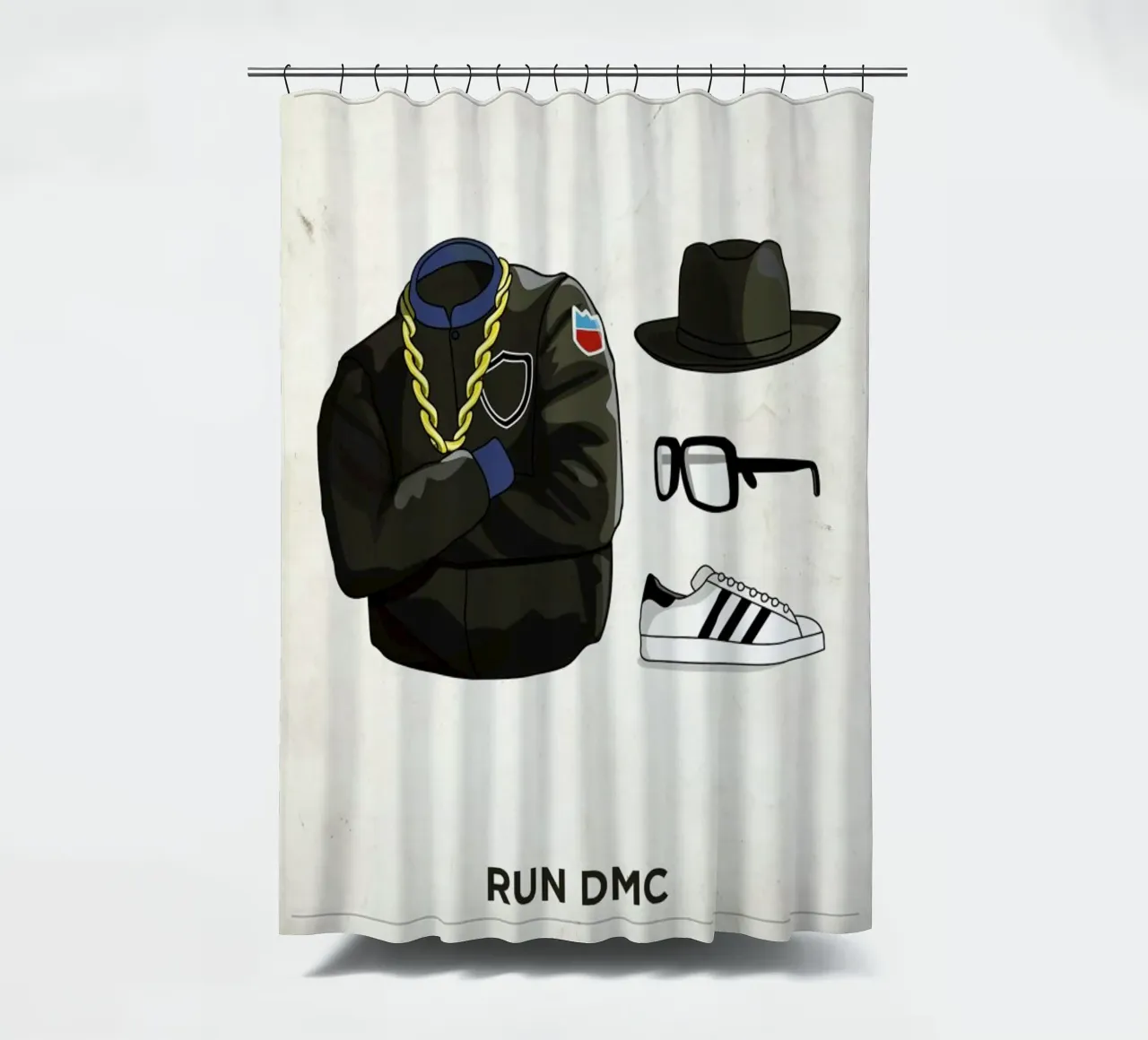 Ensemble Run DMC tenda da doccia da Moxy Creative House
