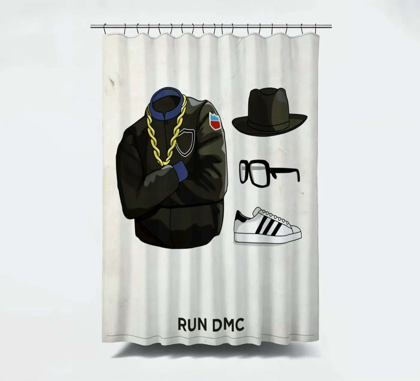 Ensemble Run DMC Duschvorhang von Moxy Creative House