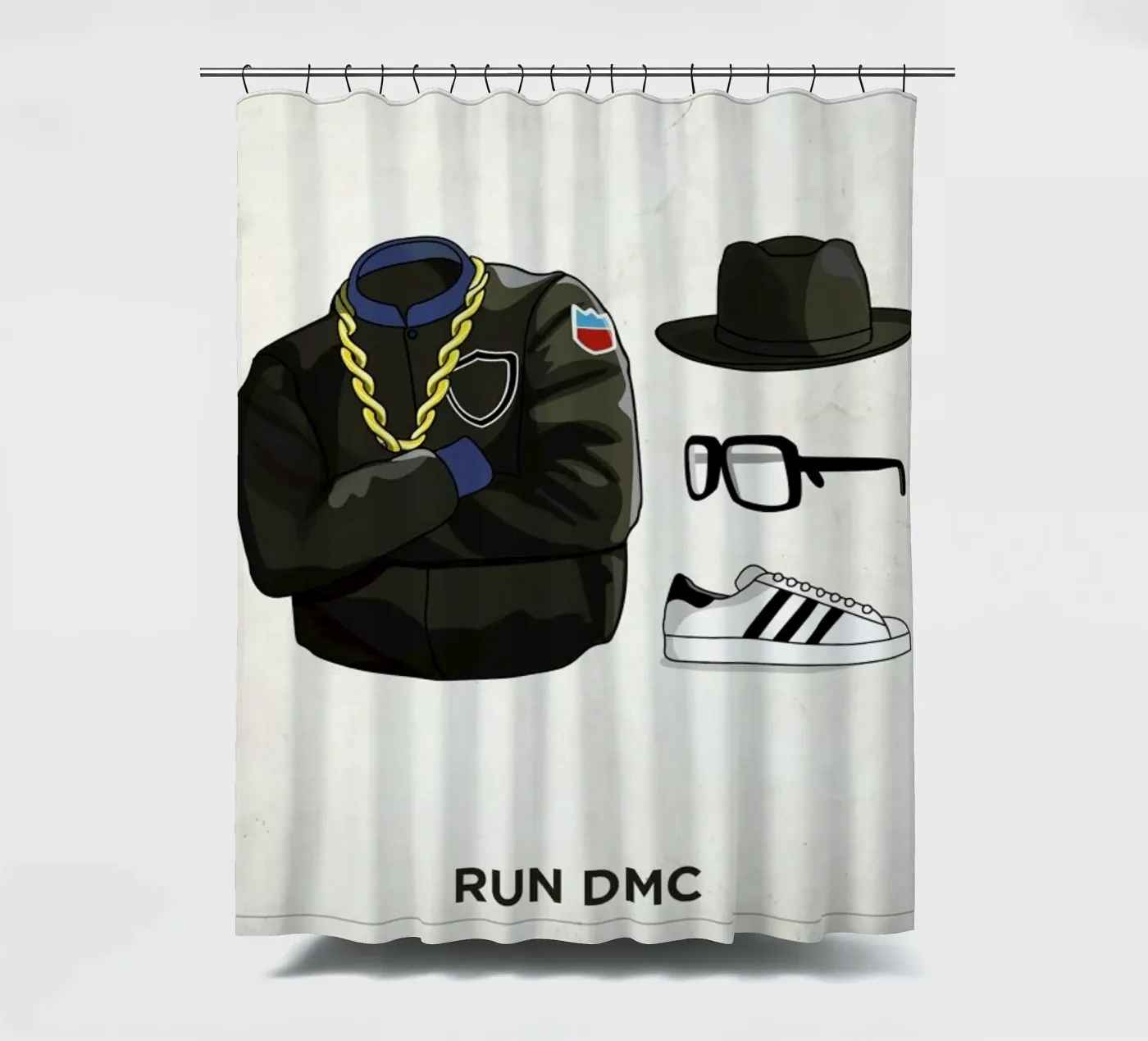 Ensemble Run DMC Duschvorhang von Moxy Creative House