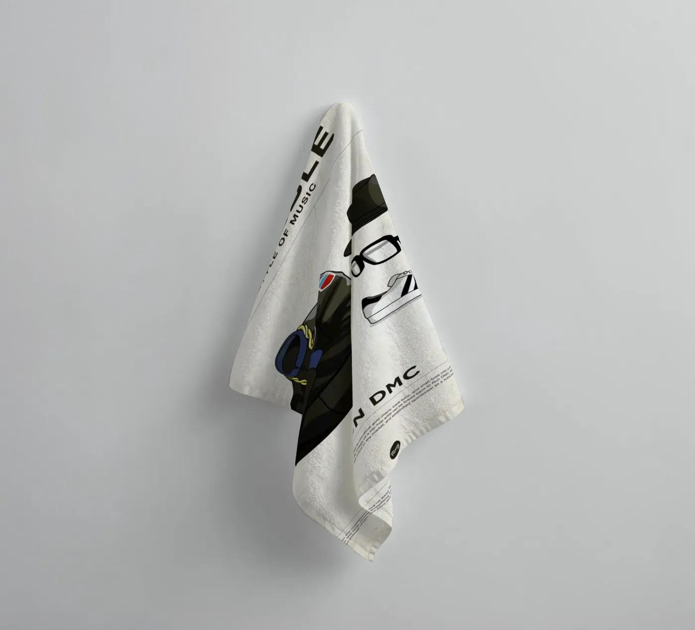 Ensemble Run DMC towel by Moxy Creative House