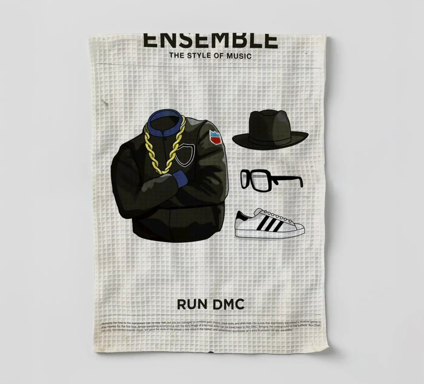 Ensemble Run DMC torchon de Moxy Creative House