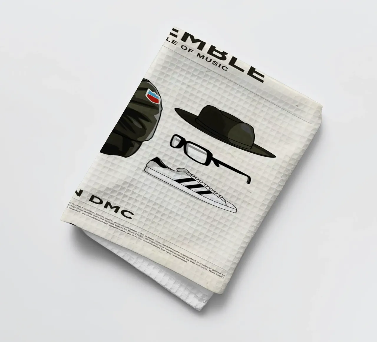 Ensemble Run DMC canovaccio da cucina da Moxy Creative House