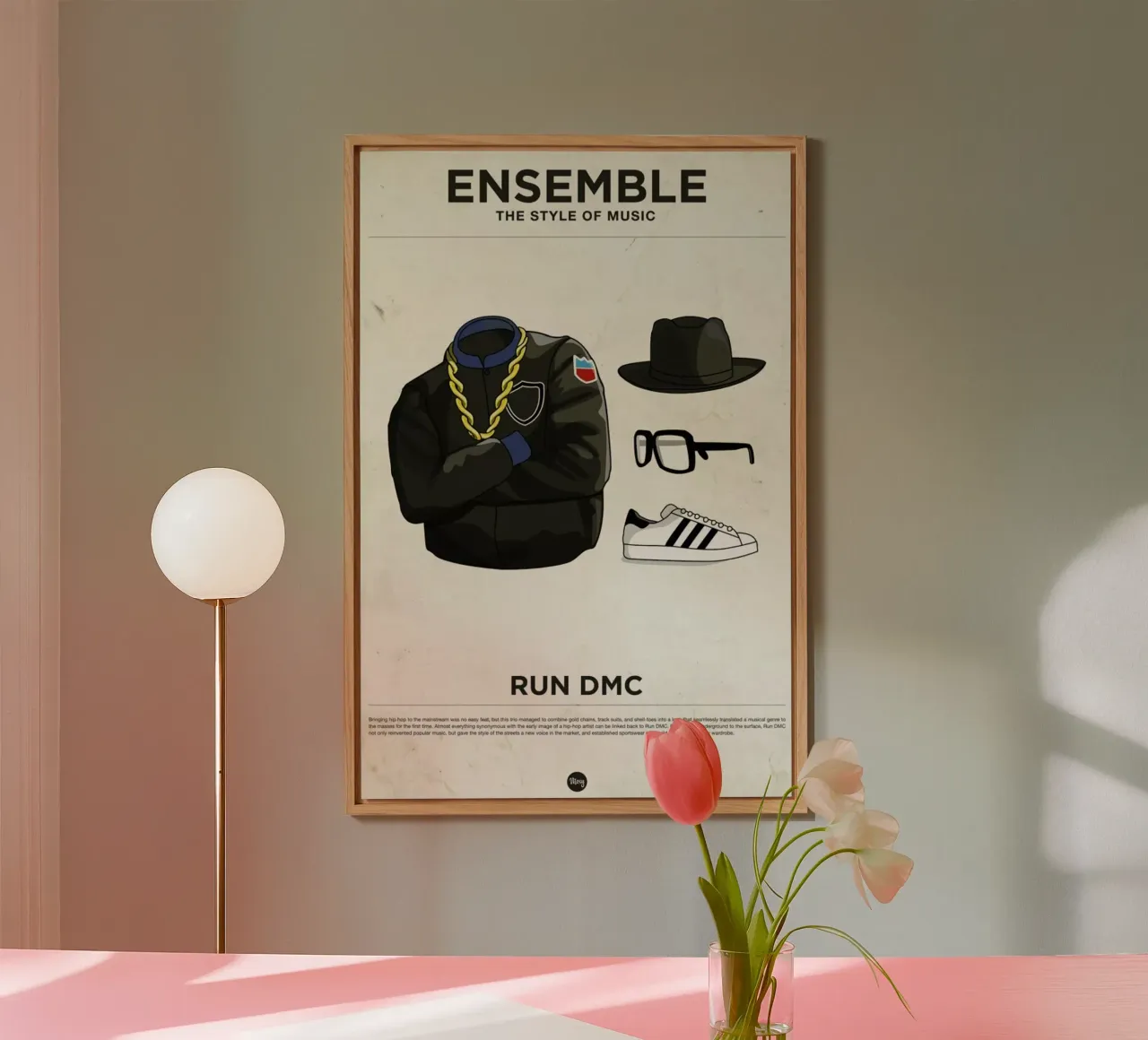 Ensemble Run DMC alluminio dibond da Moxy Creative House