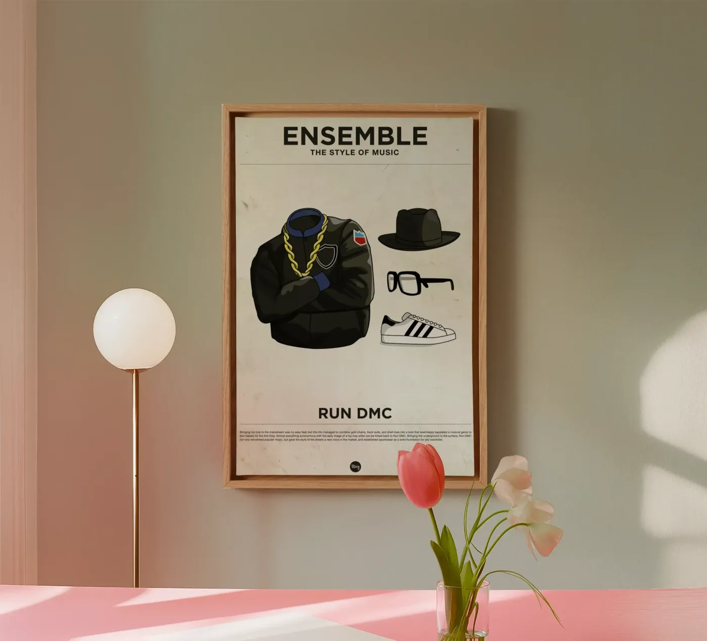 Ensemble Run DMC canvas van Moxy Creative House