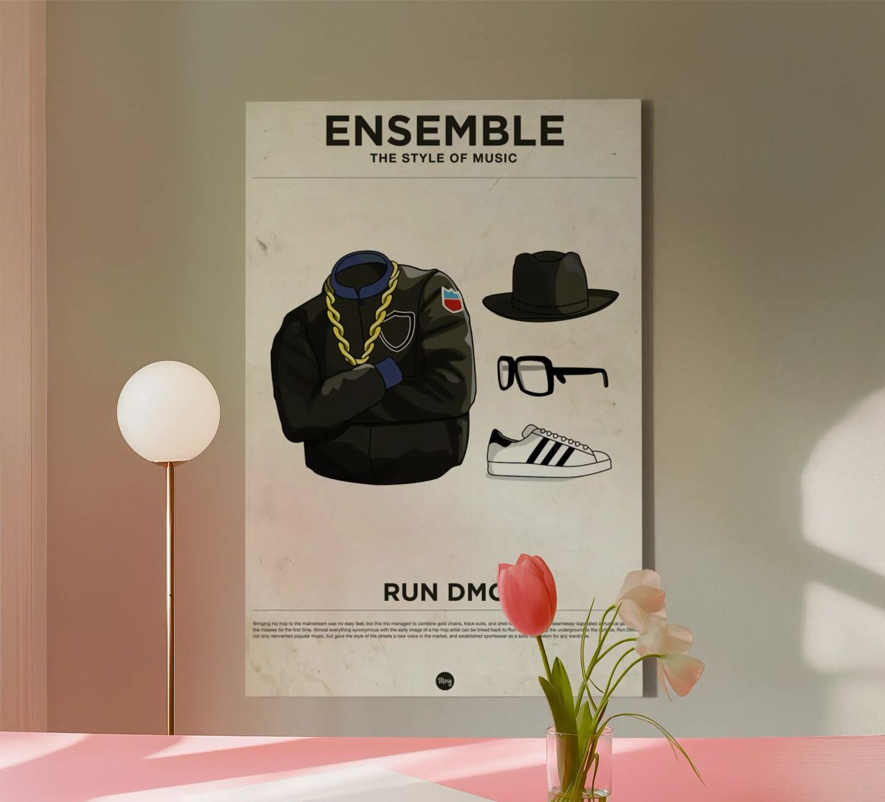 Ensemble Run DMC tela da Moxy Creative House
