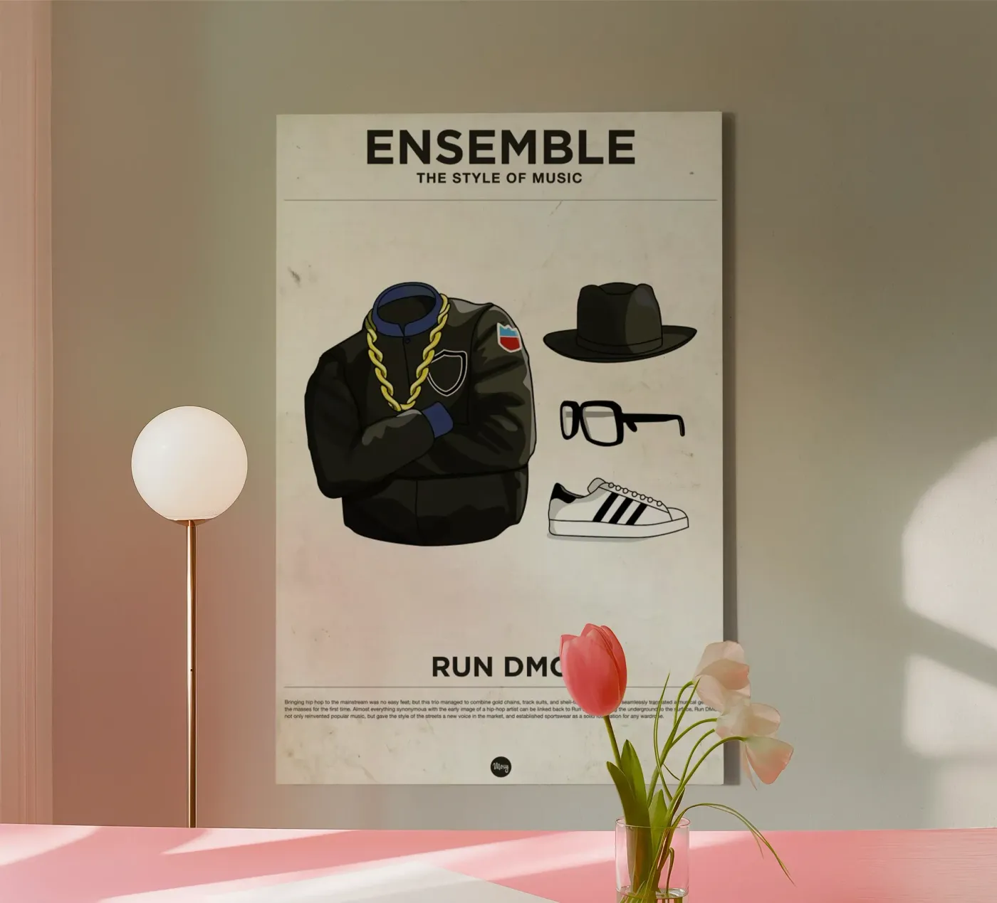 Ensemble Run DMC canvas van Moxy Creative House