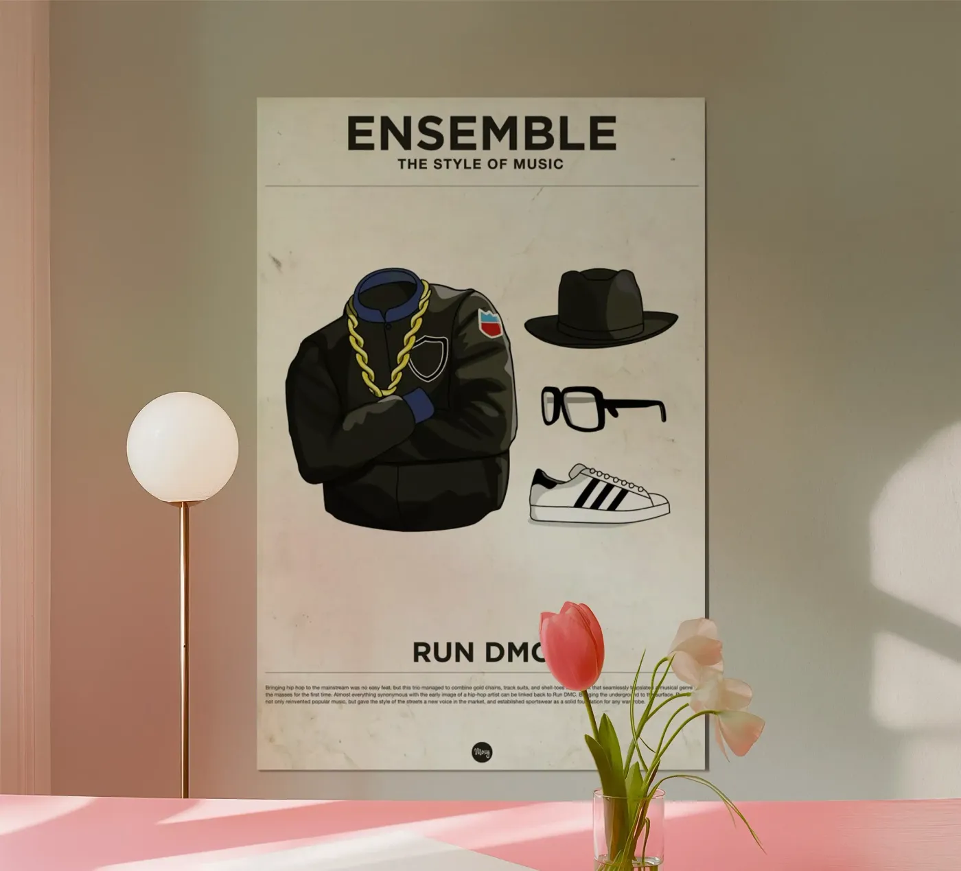 Ensemble Run DMC Poster von Moxy Creative House