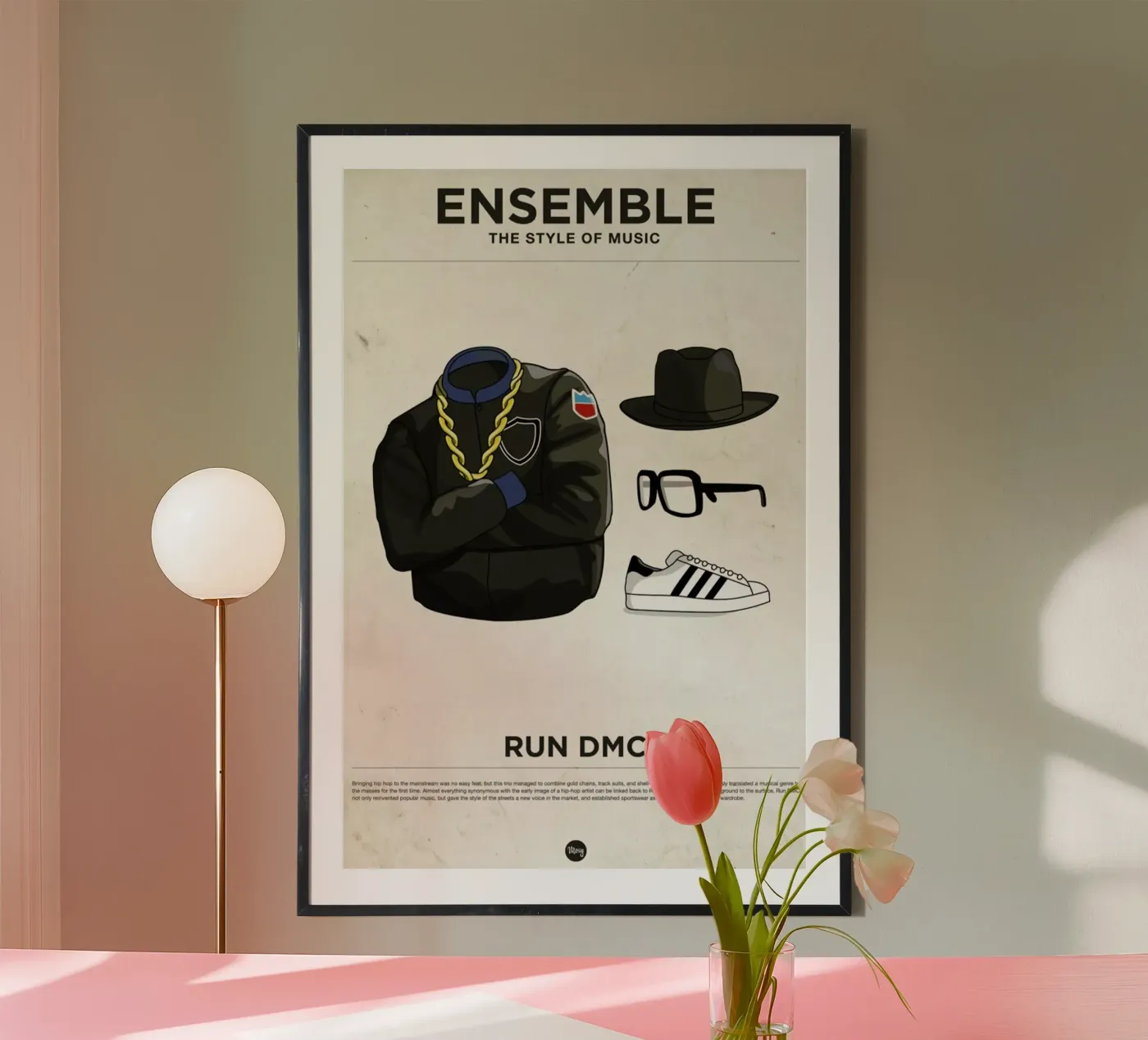 Ensemble Run DMC Poster von Moxy Creative House