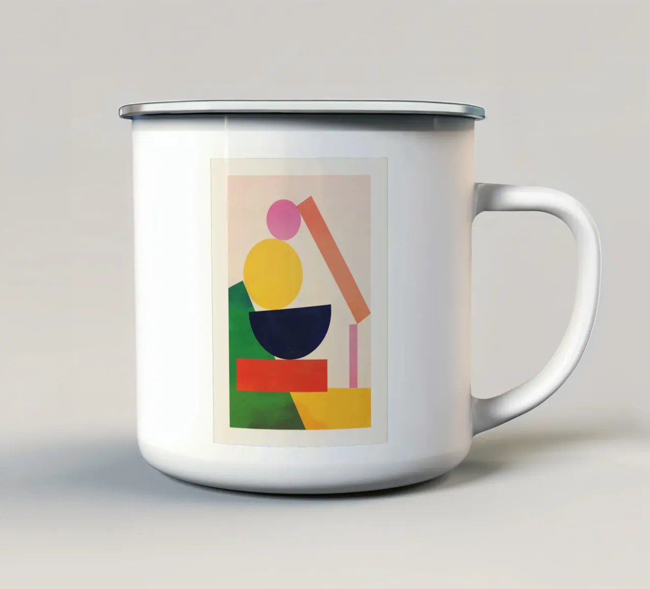 Forme geometriche 119 tazza in smalto da Gaite