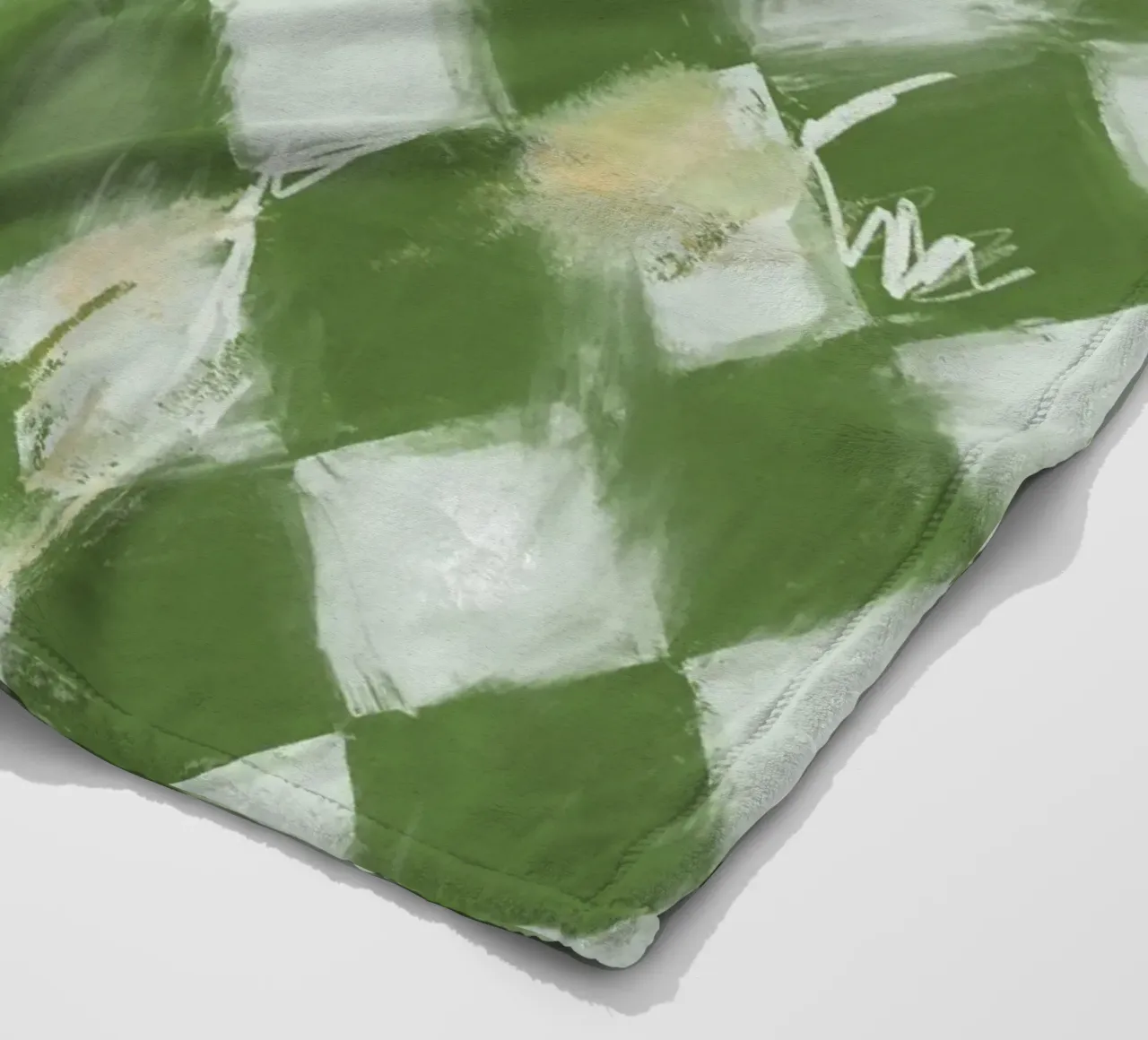 Rombos Verdes coperta in pile da treechild