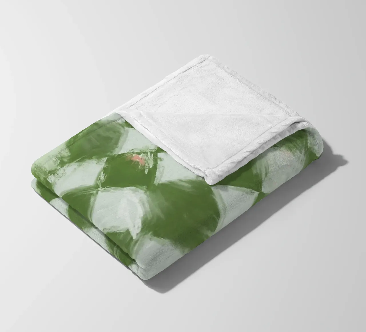 Rombos Verdes coperta in pile da treechild