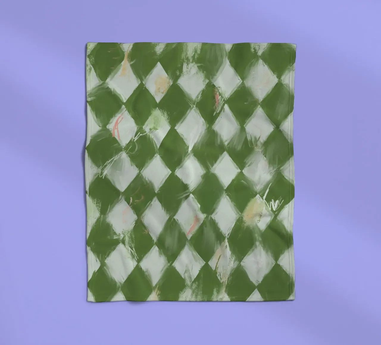 Rombos Verdes coperta in pile da treechild
