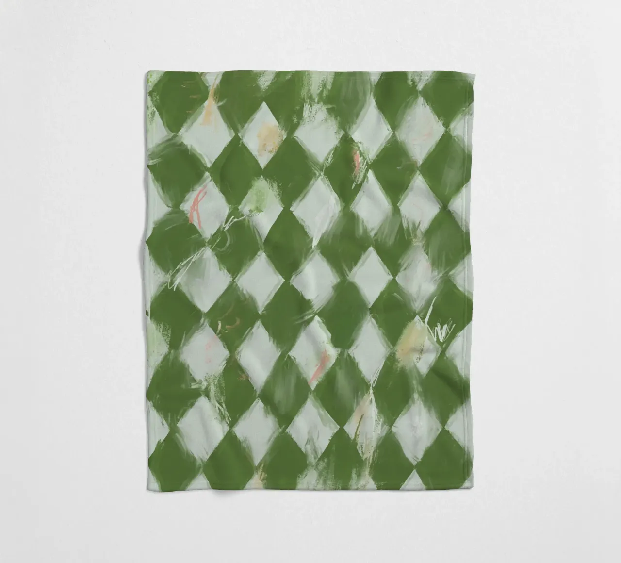 Rombos Verdes coperta in pile da treechild