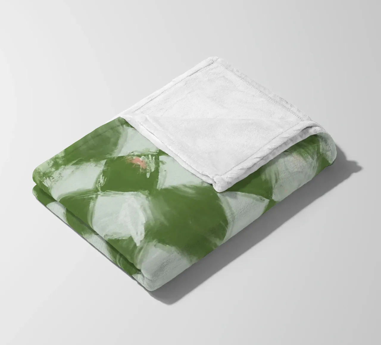 Rombos Verdes coperta in pile da treechild