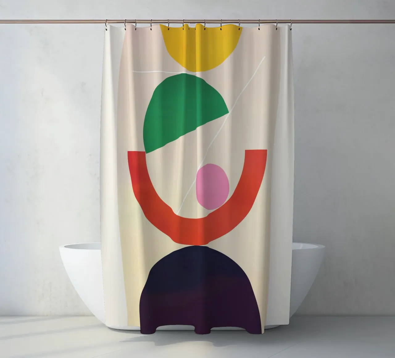 Forme geometriche 118 tenda da doccia da Gaite