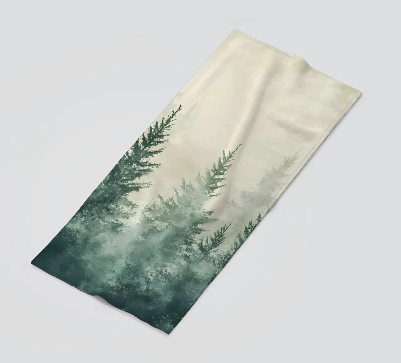 Foresta nebbiosa telo mare da IamHomeStudio