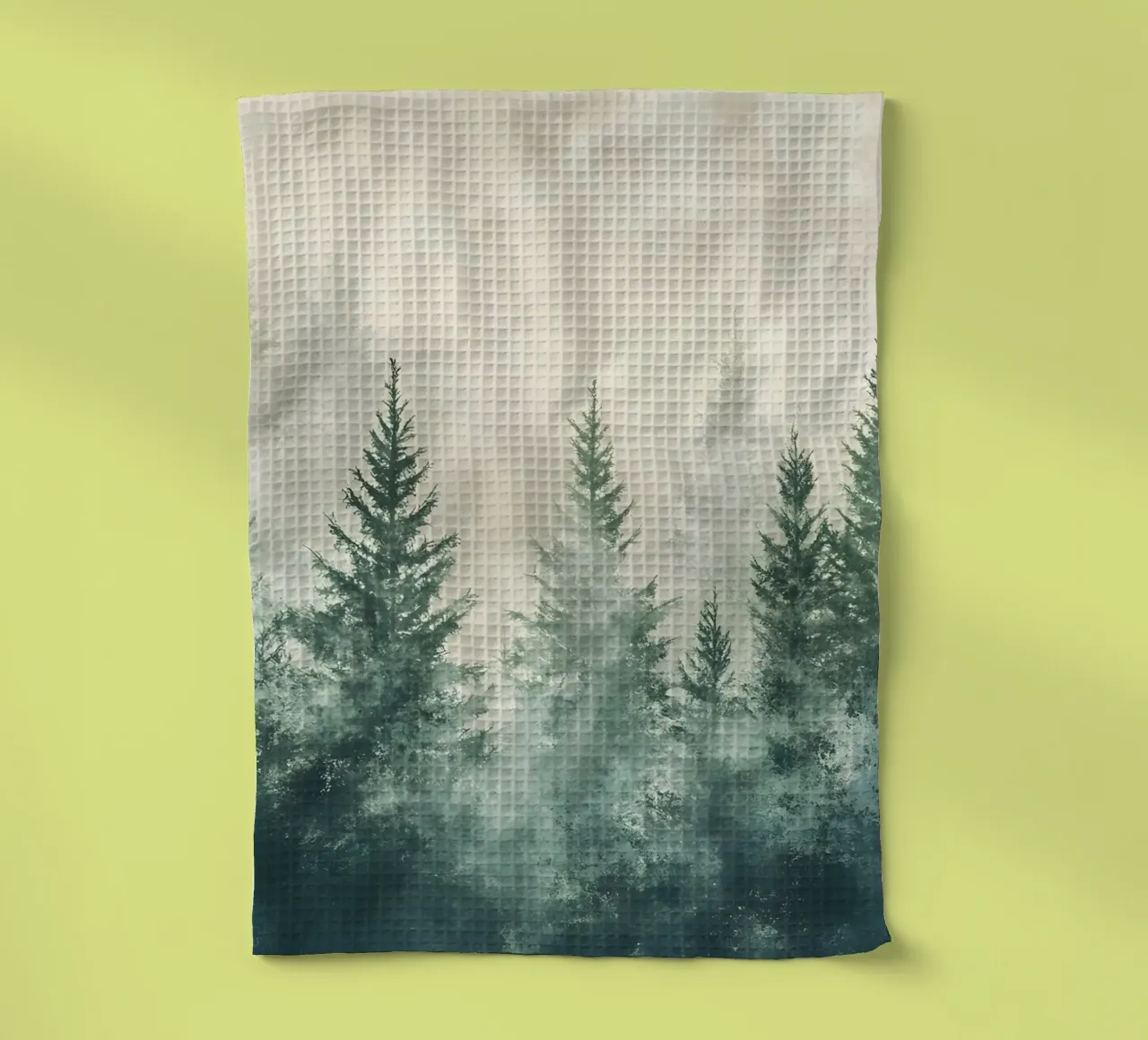 Foresta nebbiosa canovaccio da cucina da IamHomeStudio