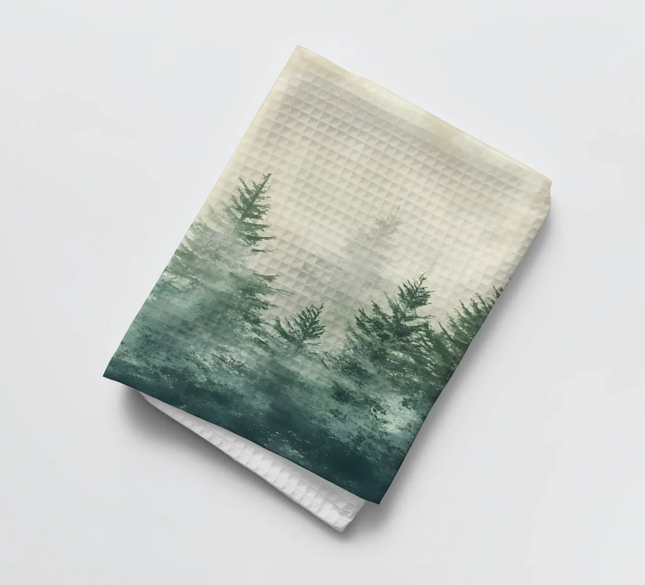 Foresta nebbiosa canovaccio da cucina da IamHomeStudio