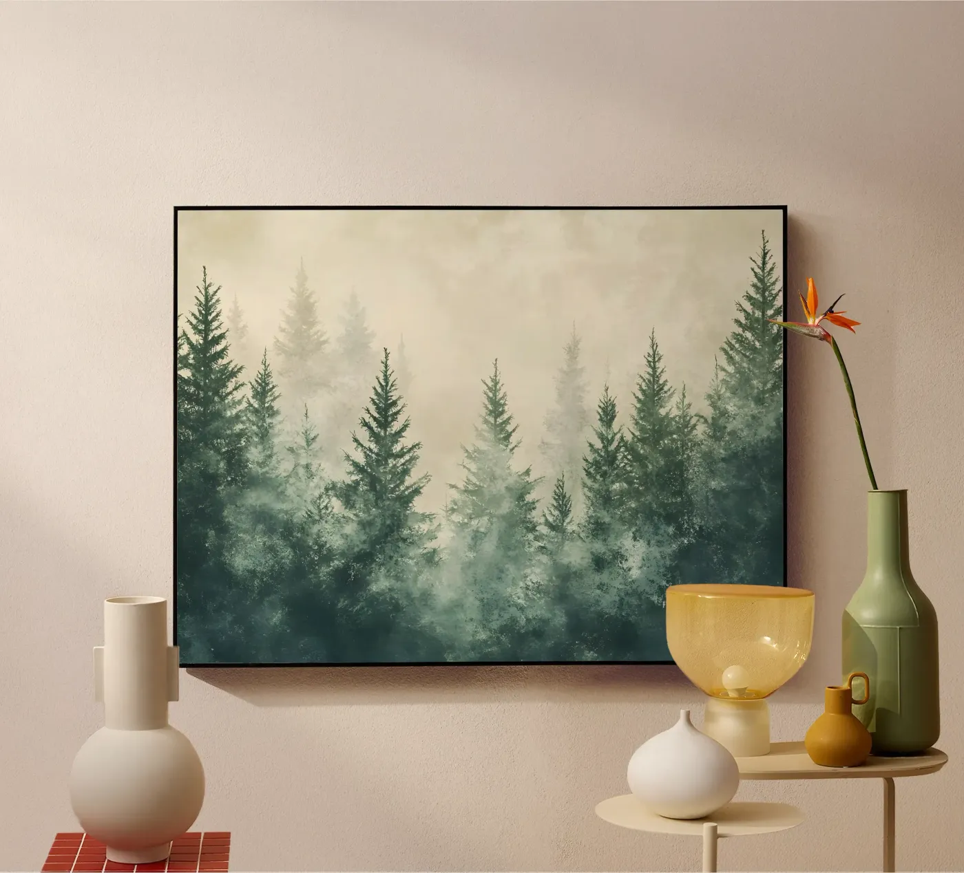 Foresta nebbiosa plexiglass da IamHomeStudio