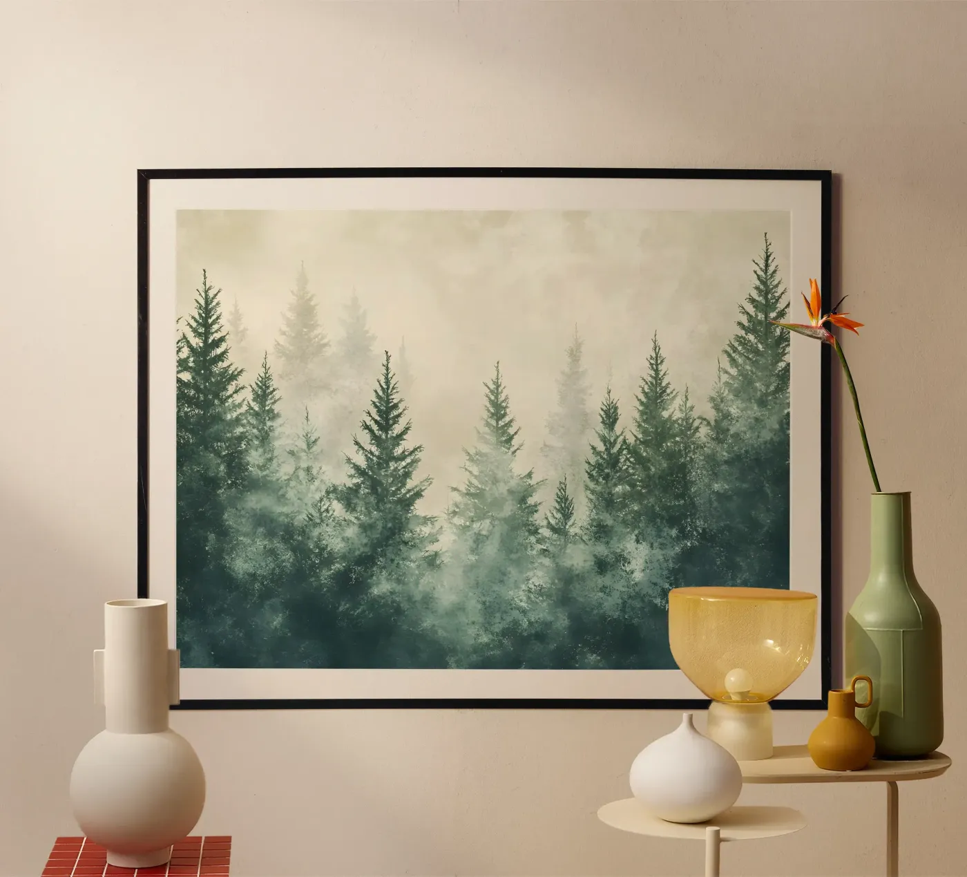 Foresta nebbiosa poster da IamHomeStudio