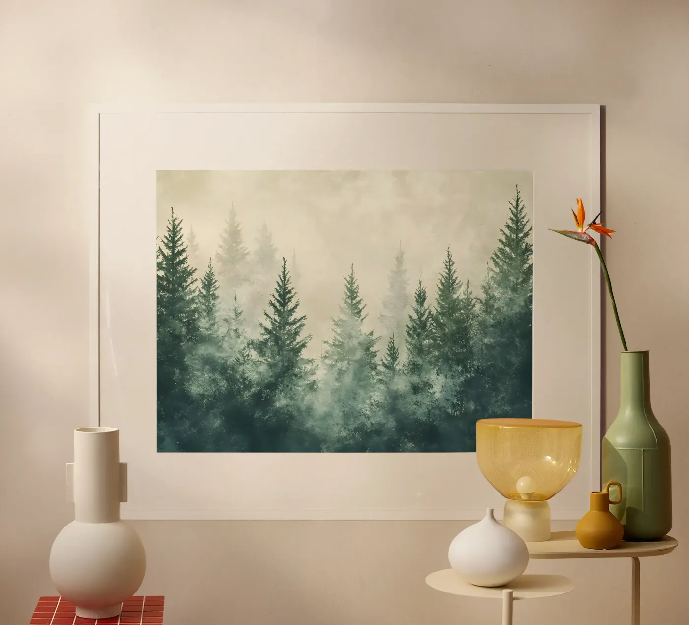 Foresta nebbiosa poster da IamHomeStudio