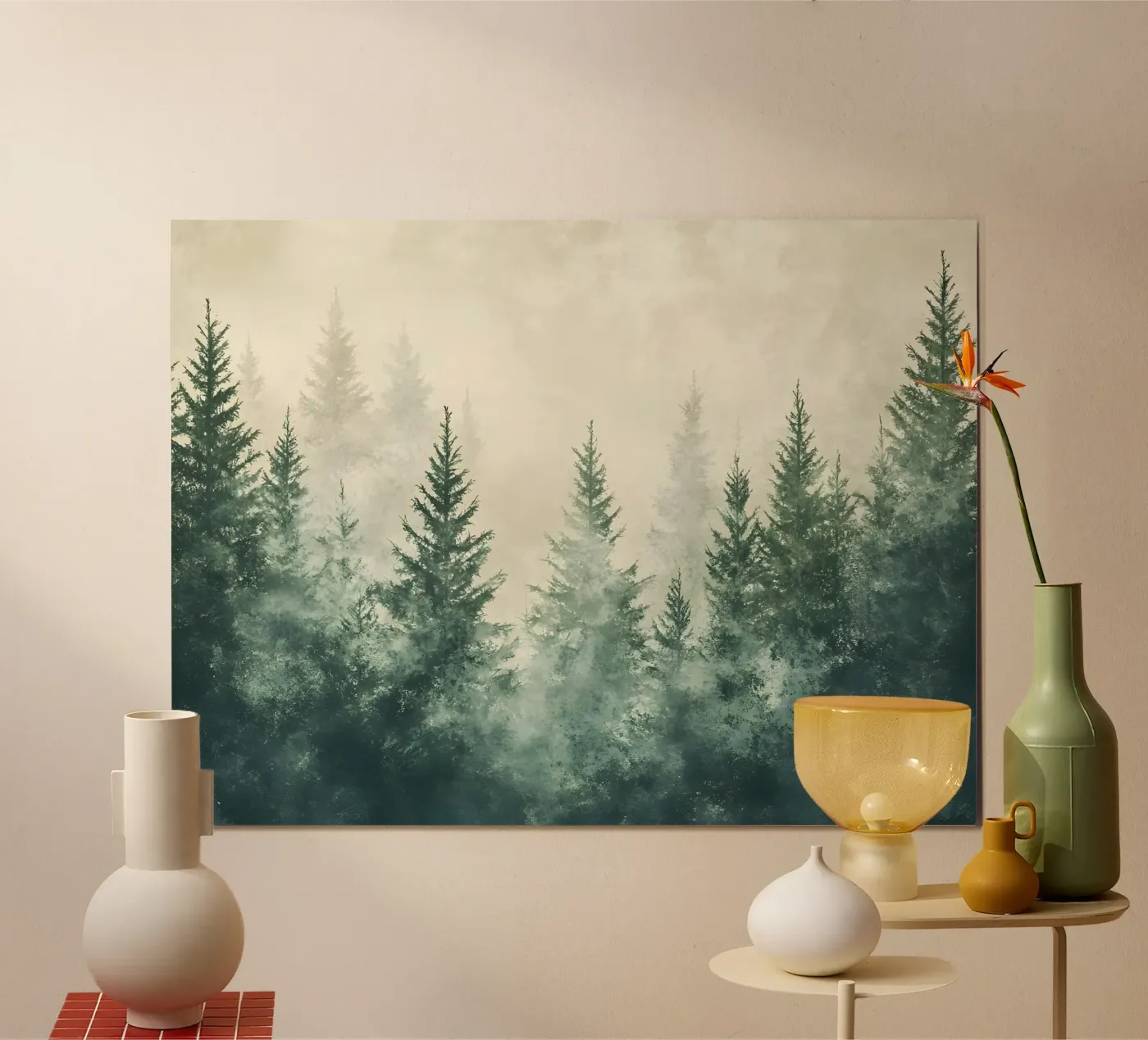 Foresta nebbiosa poster da IamHomeStudio