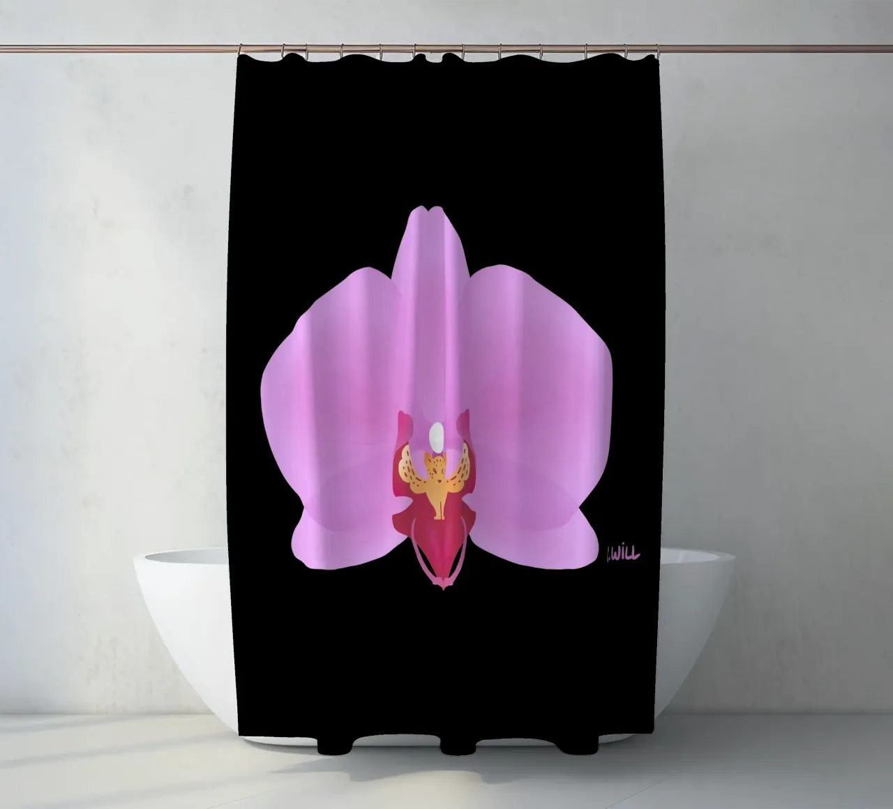 Orchidea tigre tenda da doccia da C.WILL