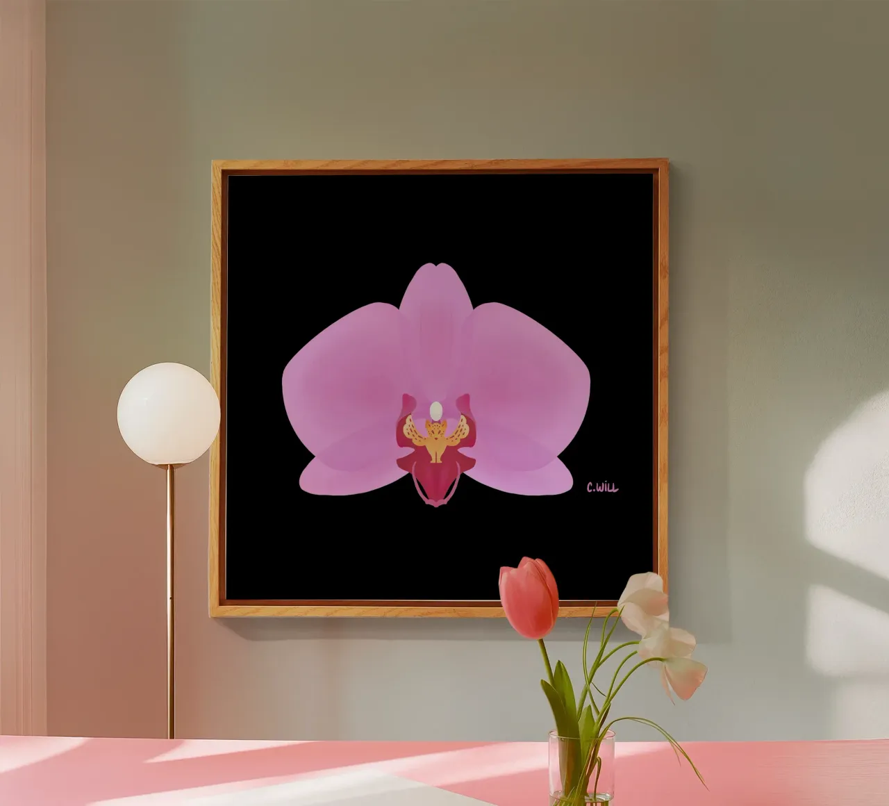 Orchidea tigre plexiglass da C.WILL