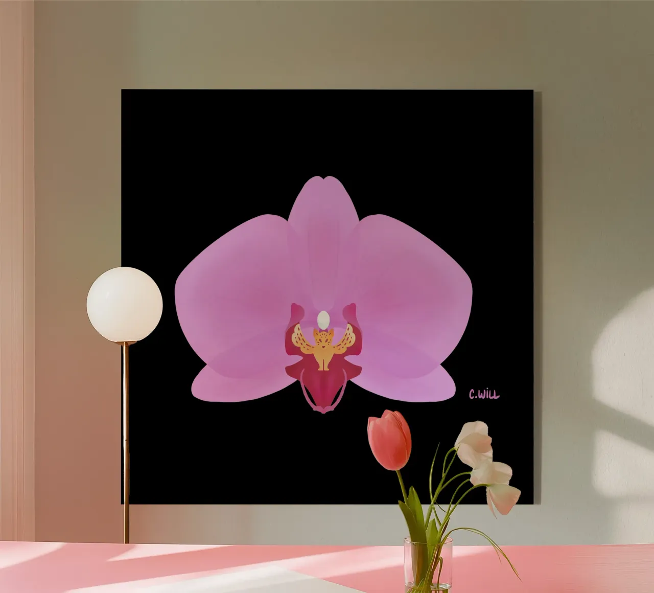 Orchidea tigre plexiglass da C.WILL