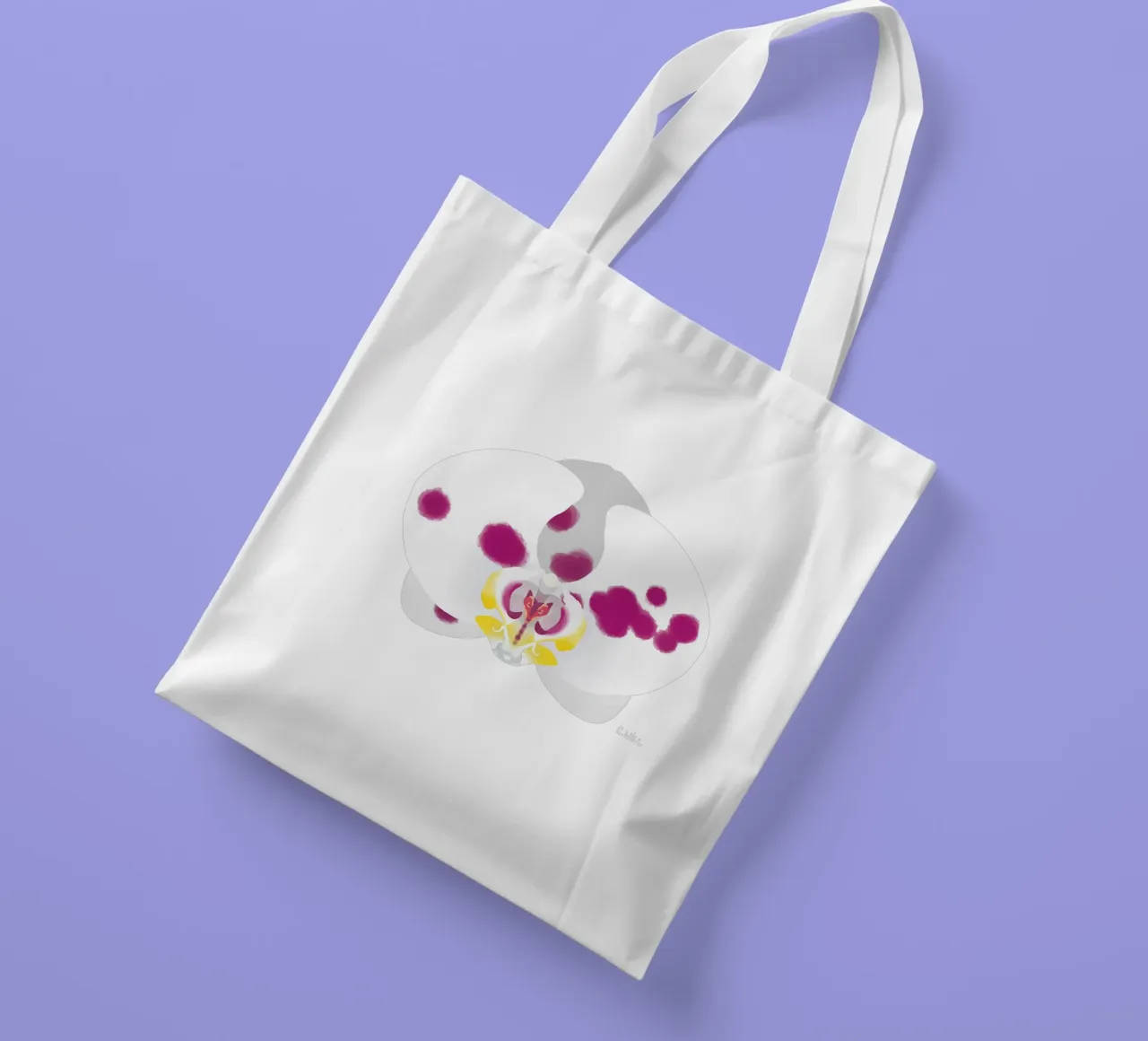 Orchidea lupo borsa in juta da C.WILL