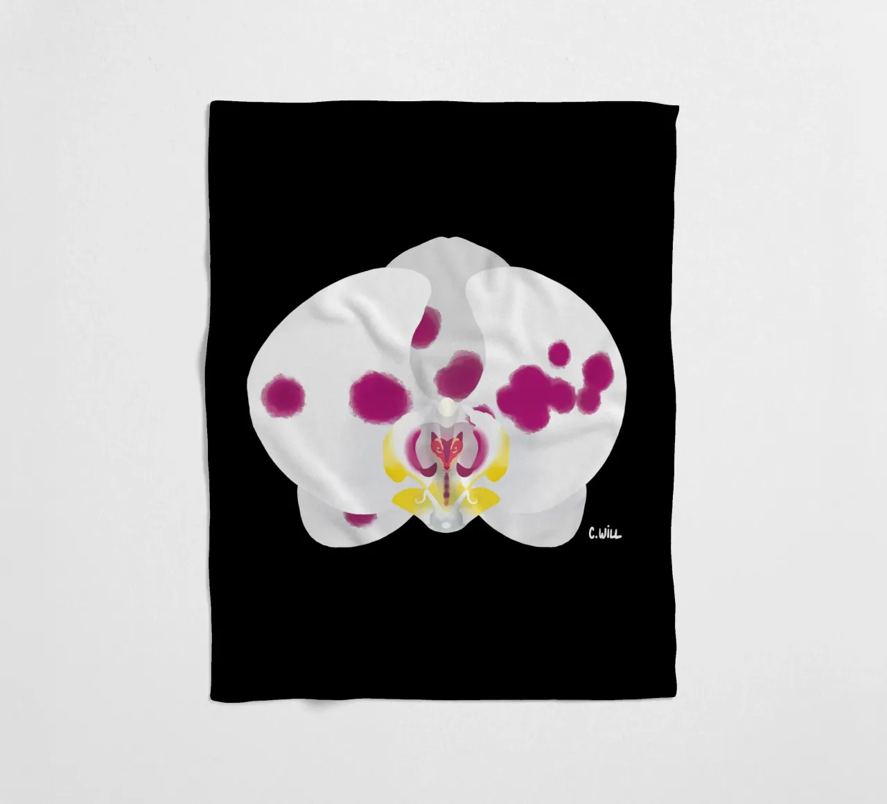 Orchidea lupo coperta in pile da C.WILL