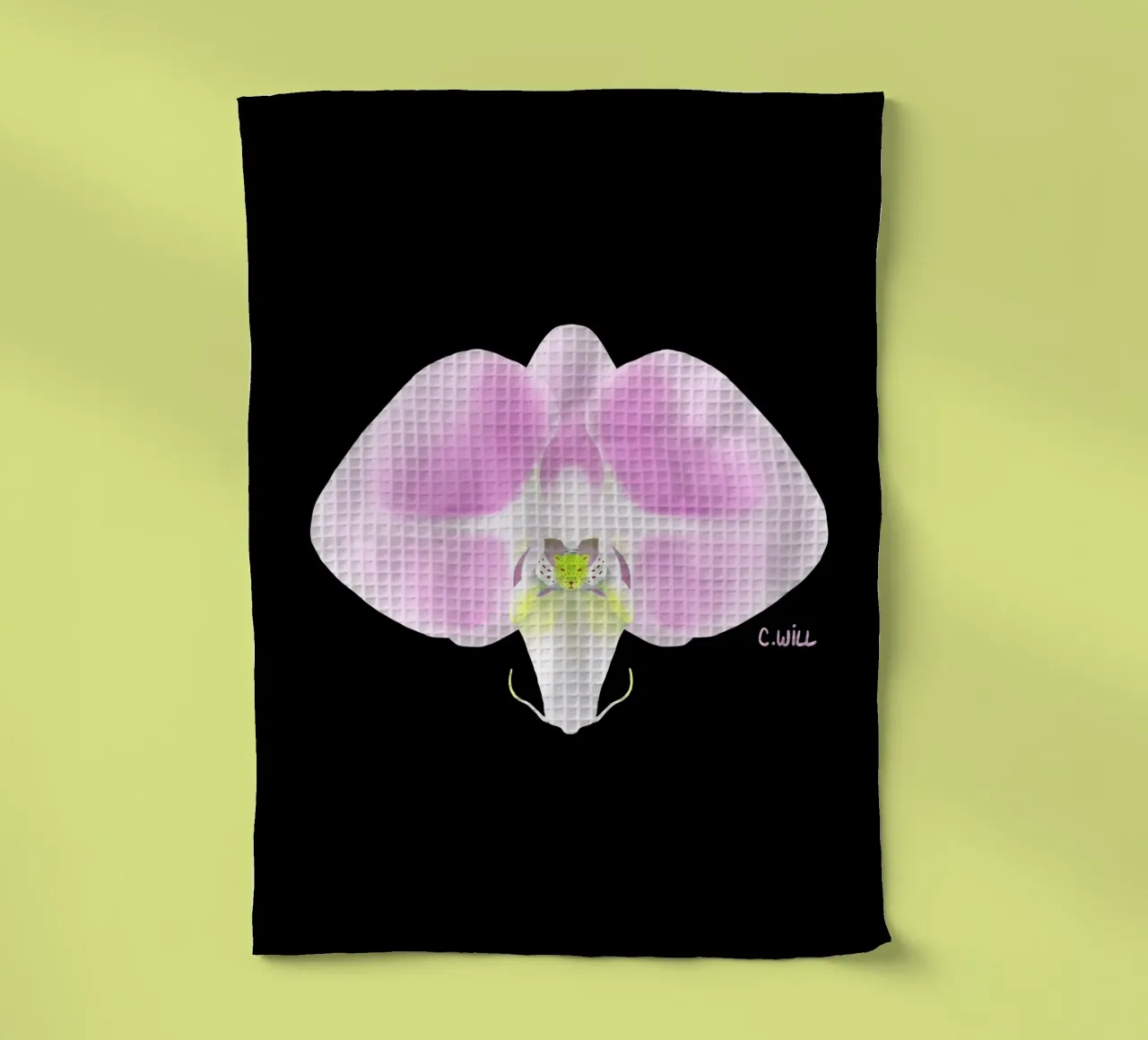 Orchidea orsina canovaccio da cucina da C.WILL
