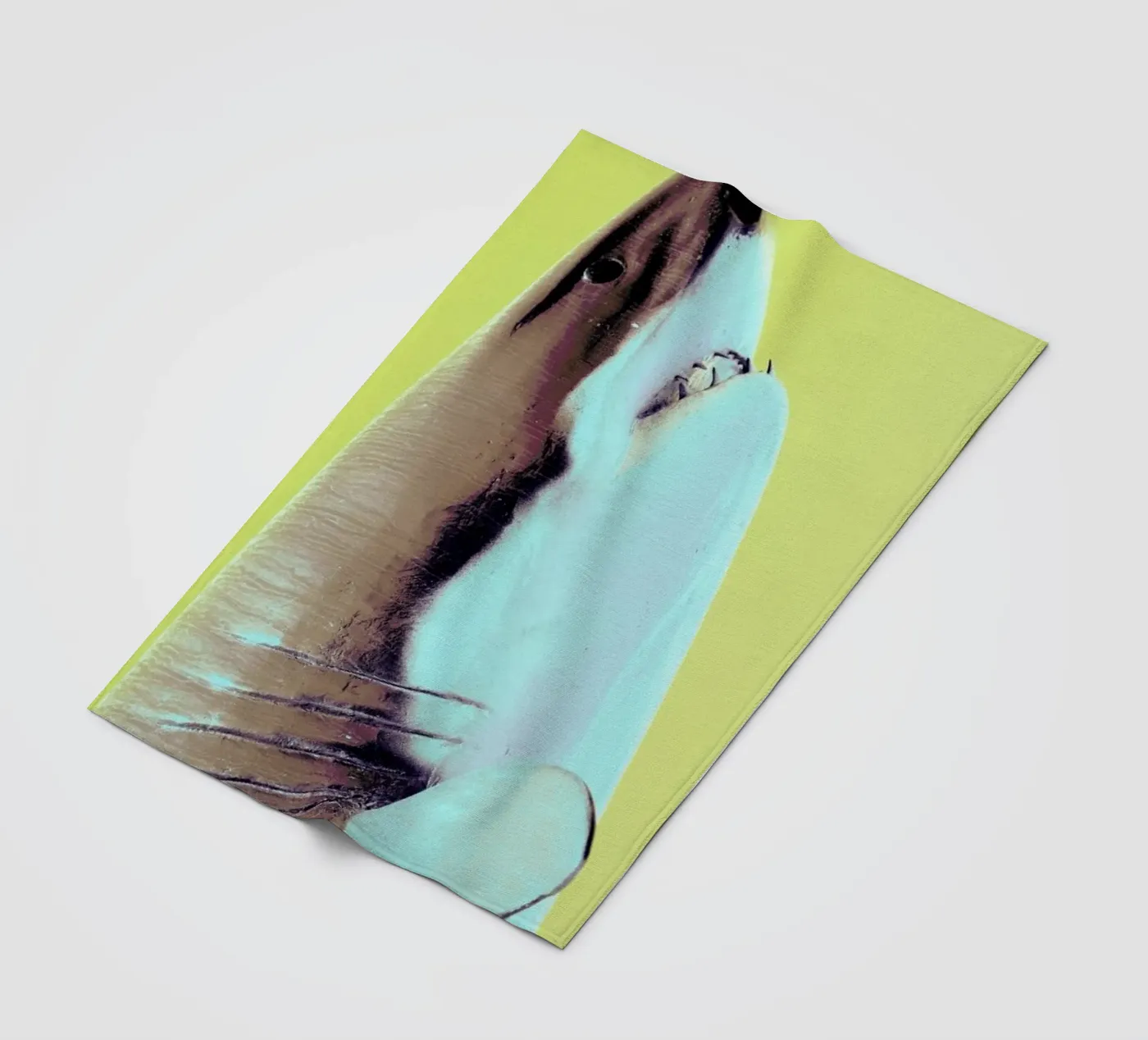 Attack! Yellow Fleecedecke von Ballack Art House