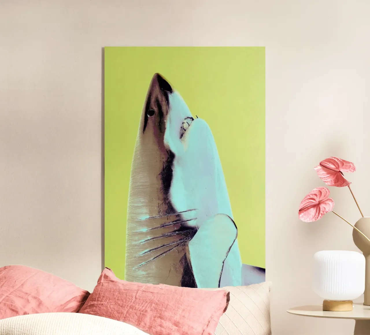 Attack! Yellow acrylic glass by Ballack Art House