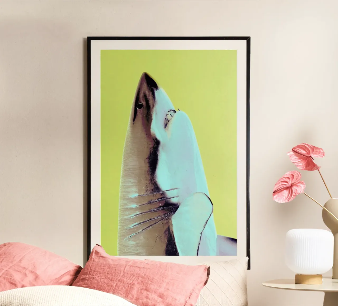 Attack! Yellow poster van Ballack Art House