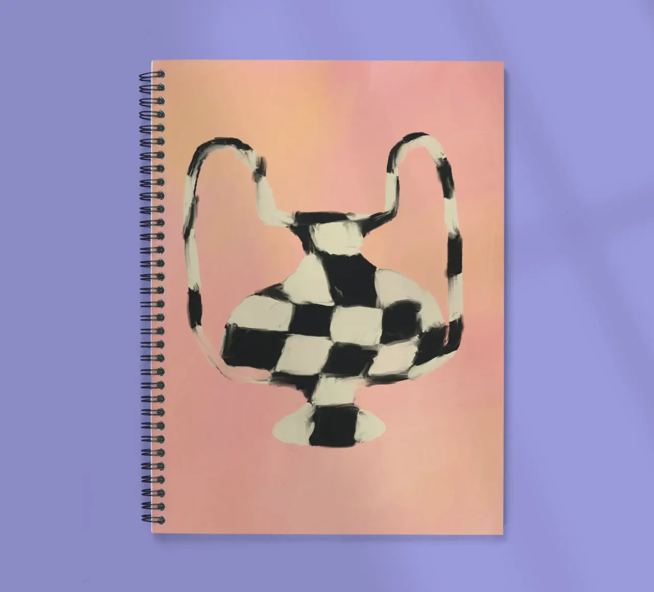 Vase à Carreaux notitieboek met spiraal van treechild