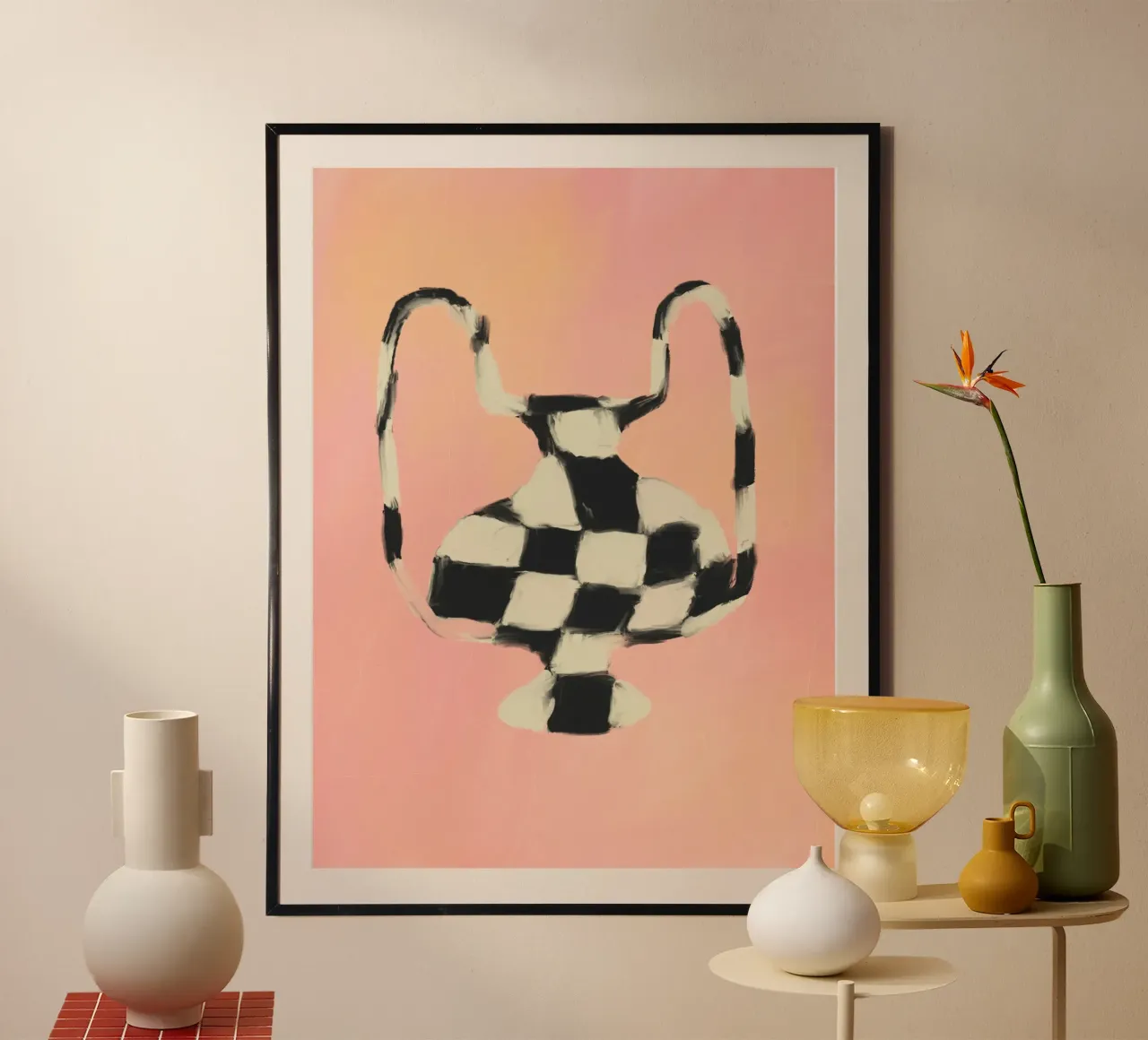Vase à Carreaux carta hahnemühle da treechild