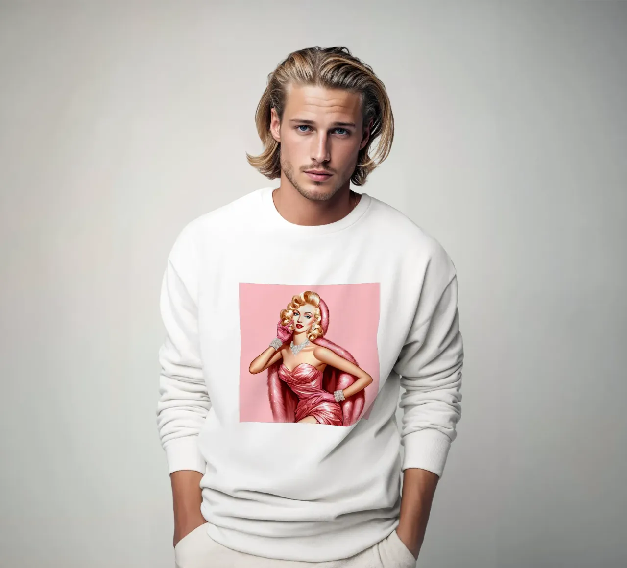 Marilyn sueña con una Navidad blanca sudadera de ARTOMATIC