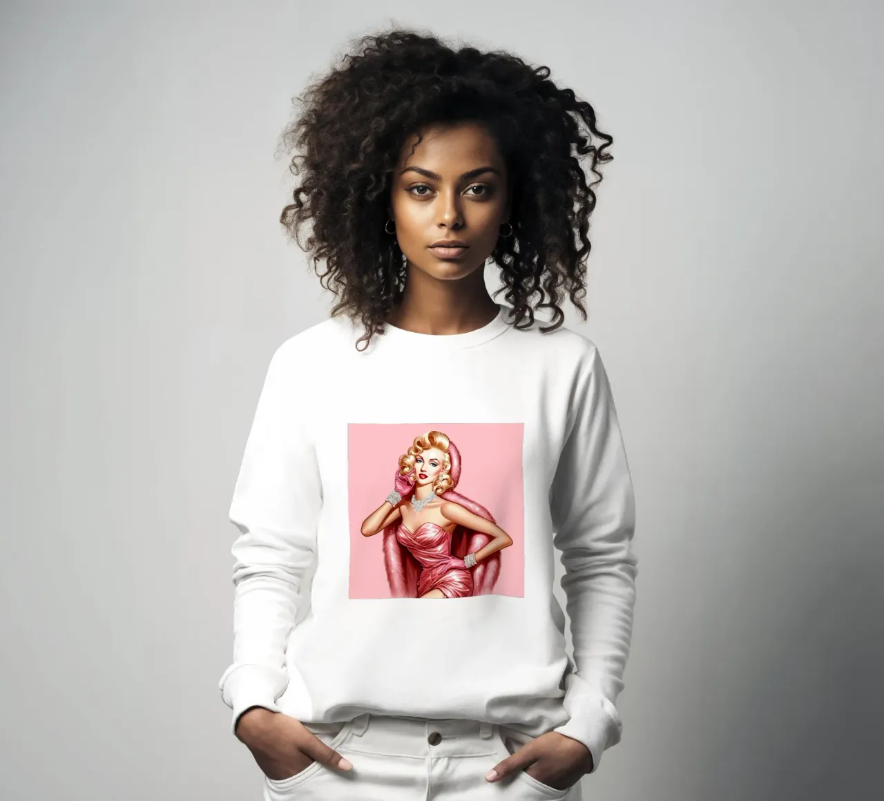 Marilyn sueña con una Navidad blanca sudadera de ARTOMATIC