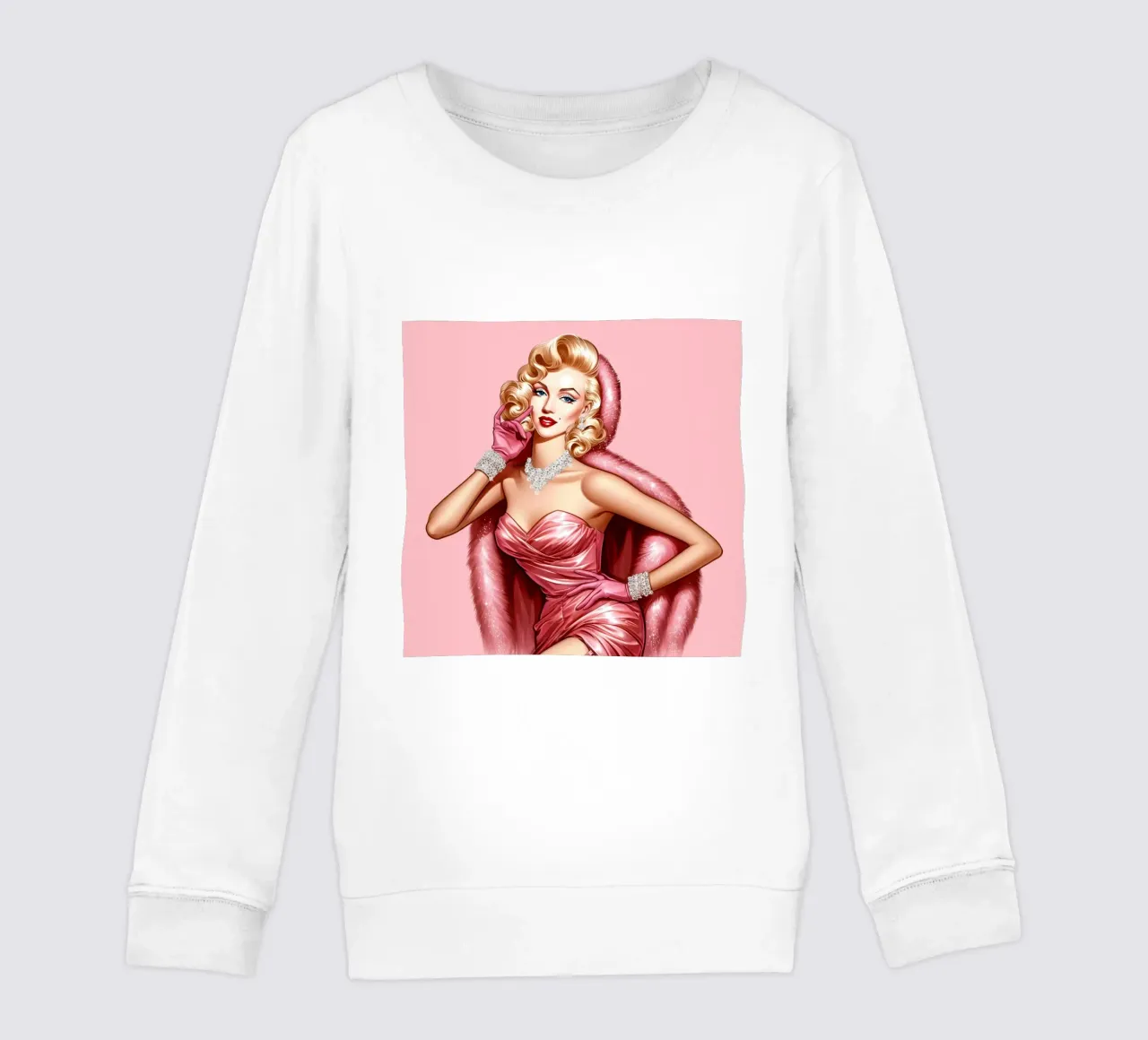 Marilyn Sognando un bianco Natale felpa bambino da ARTOMATIC