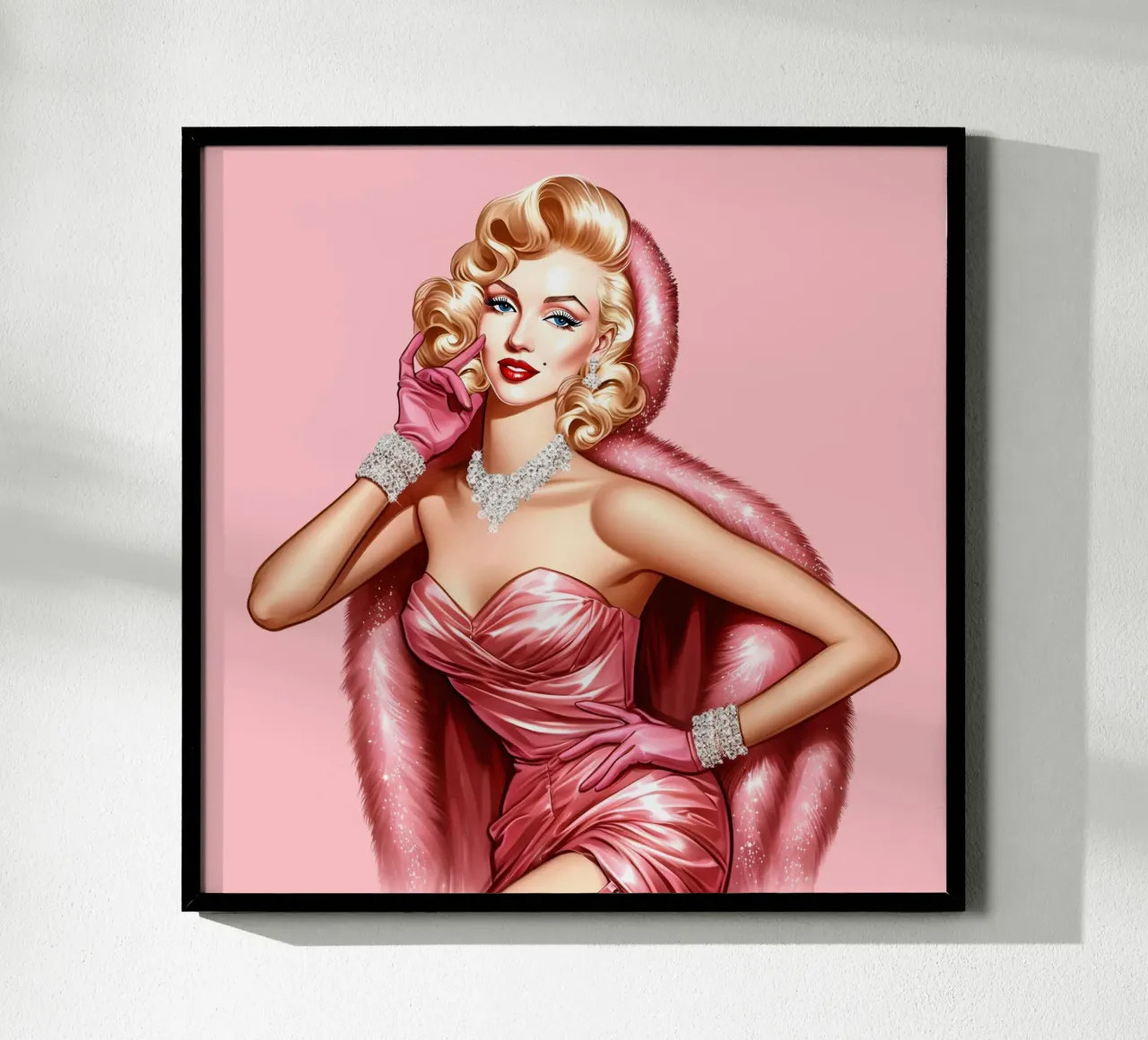 Marilyn Sognando un bianco Natale carta hahnemühle da ARTOMATIC