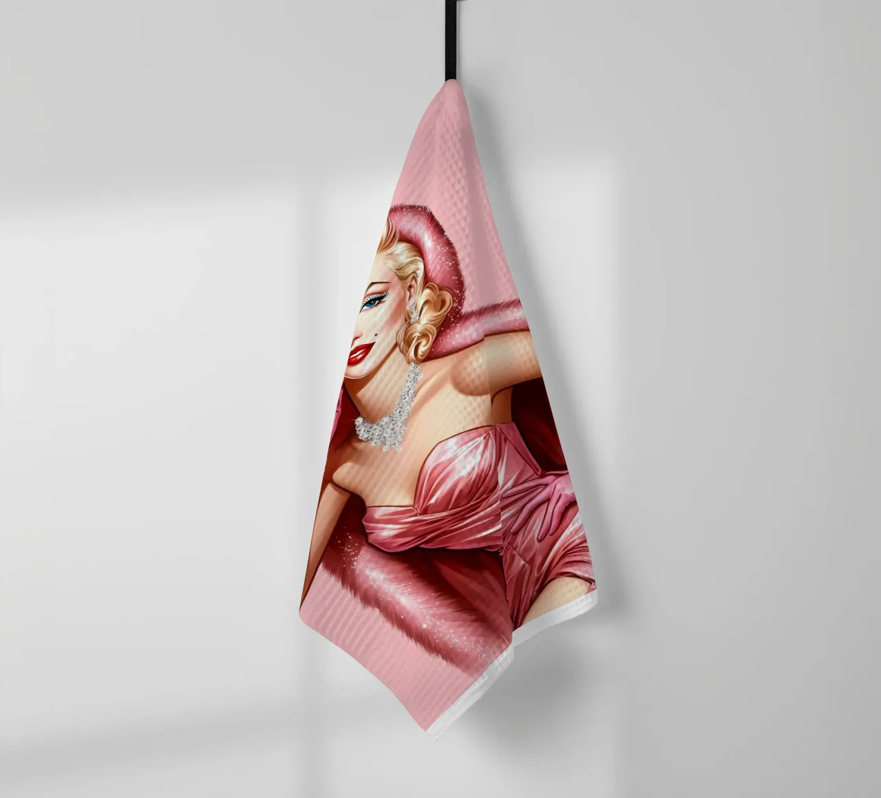 Marilyn Sognando un bianco Natale canovaccio da cucina da ARTOMATIC