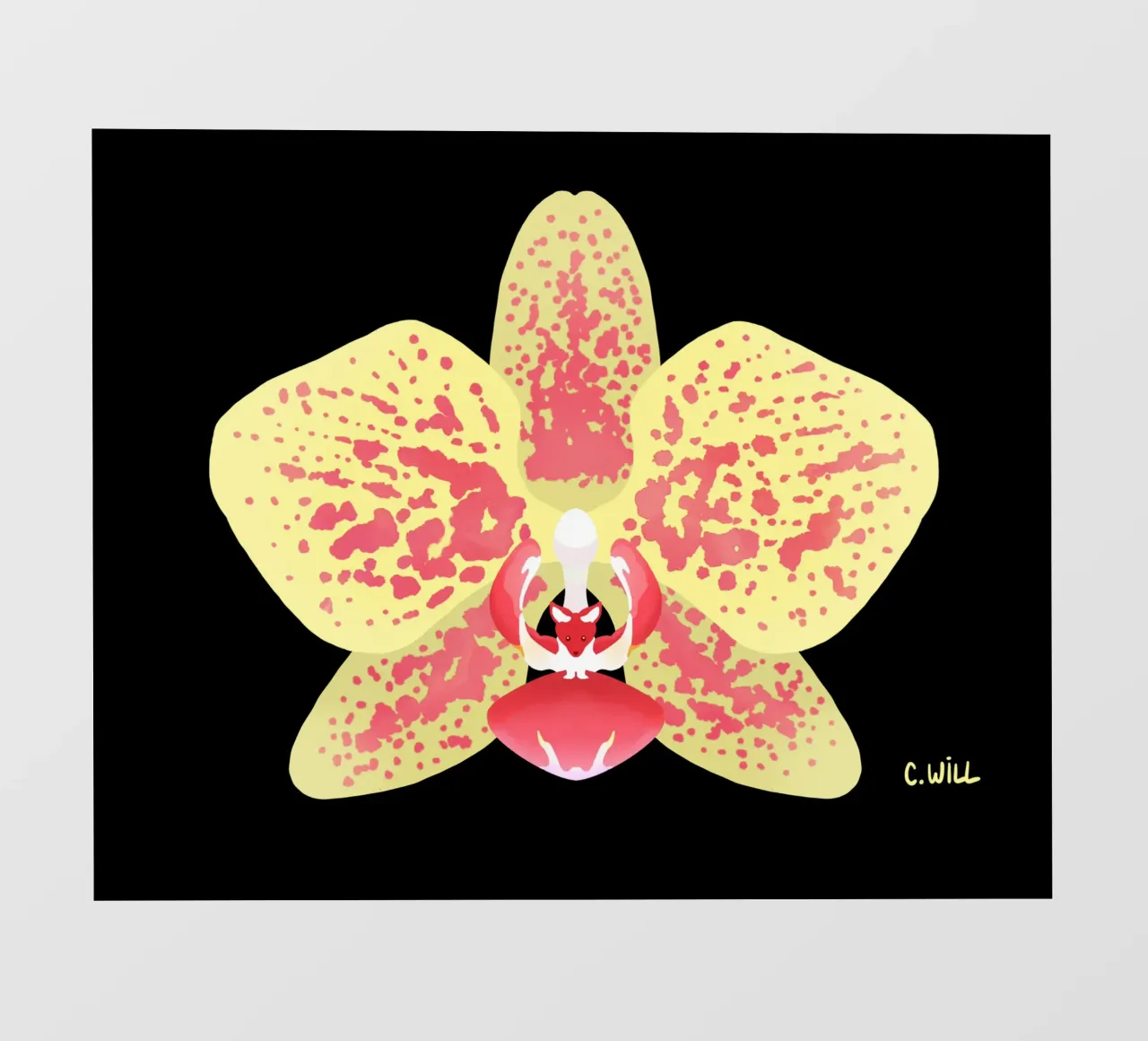 Orchidea volpe telo in pvc da C.WILL