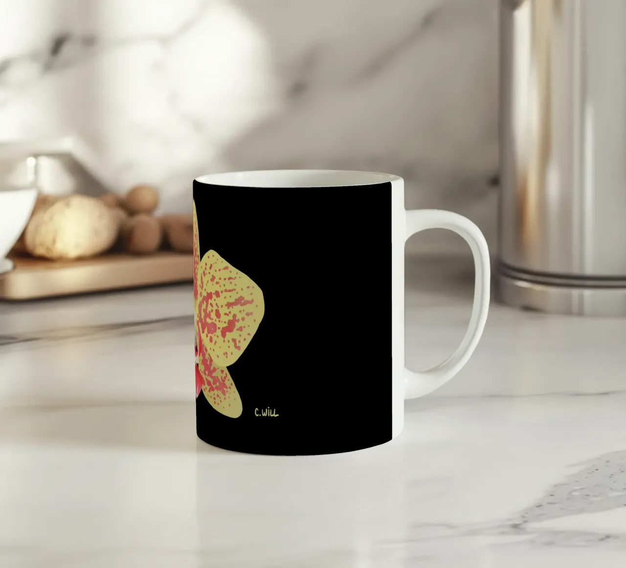 Orchidea volpe tazza in ceramica da C.WILL