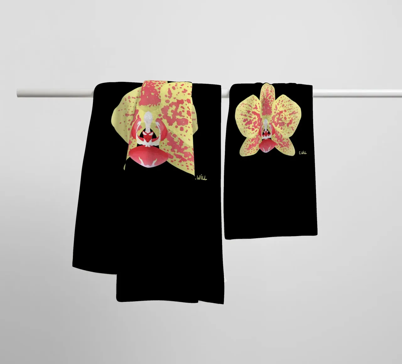 Orchidea volpe asciugamano da bagno da C.WILL